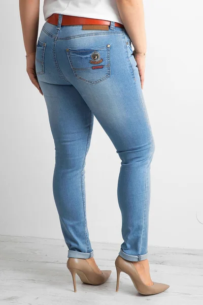 Dámské riflové kalhoty KM808 - FPrice (v barvě džíny )