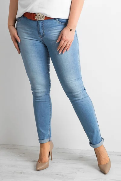 Dámské riflové kalhoty KM808 - FPrice (v barvě džíny )