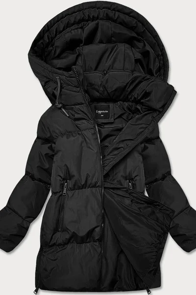 Dámský zimní kabát s kapucí Copperose XL