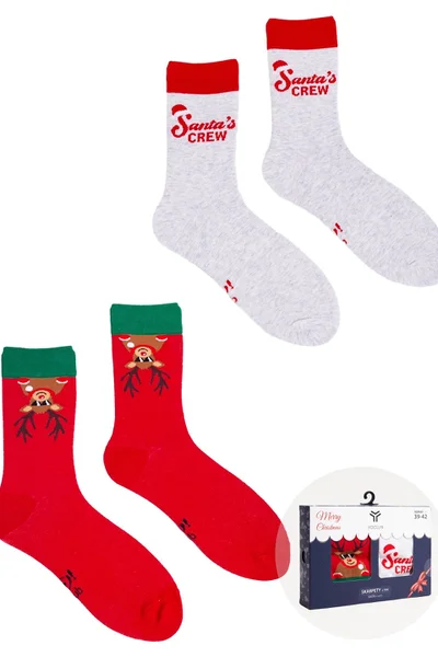 Dámské Vánoční Ponožky Yoclub Christmas In A Box - 2-Pack