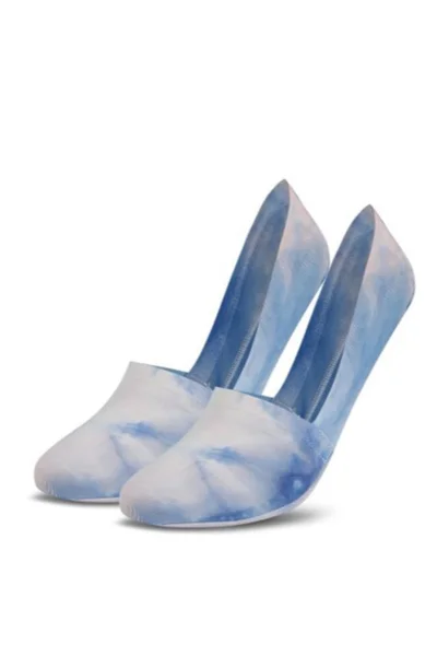 Modro-bílé dámské nízké ponožky do tenisek Gatta