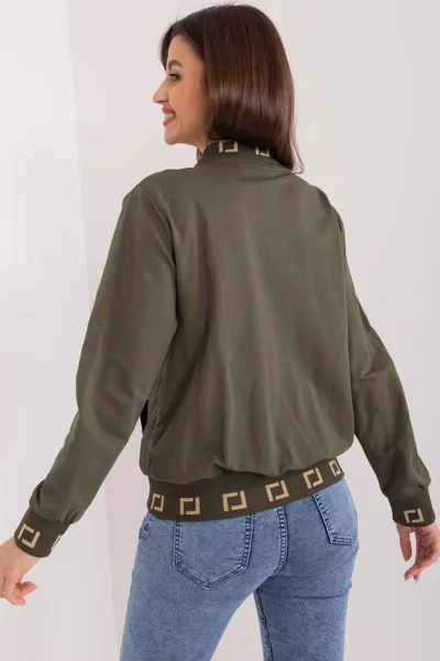 Khaki dámská mikina RELEVANCE styl bomber