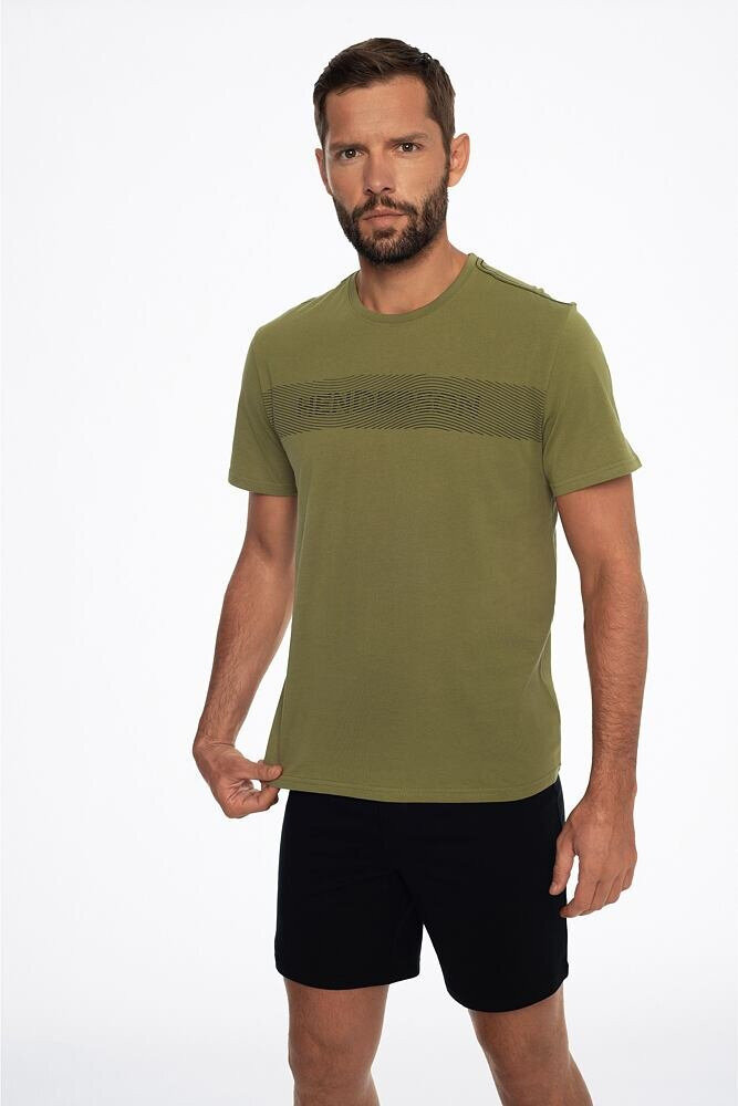 Khaki-černé pánské pyžamo Henderson, XXL i43_80869_2:_3:XXL_