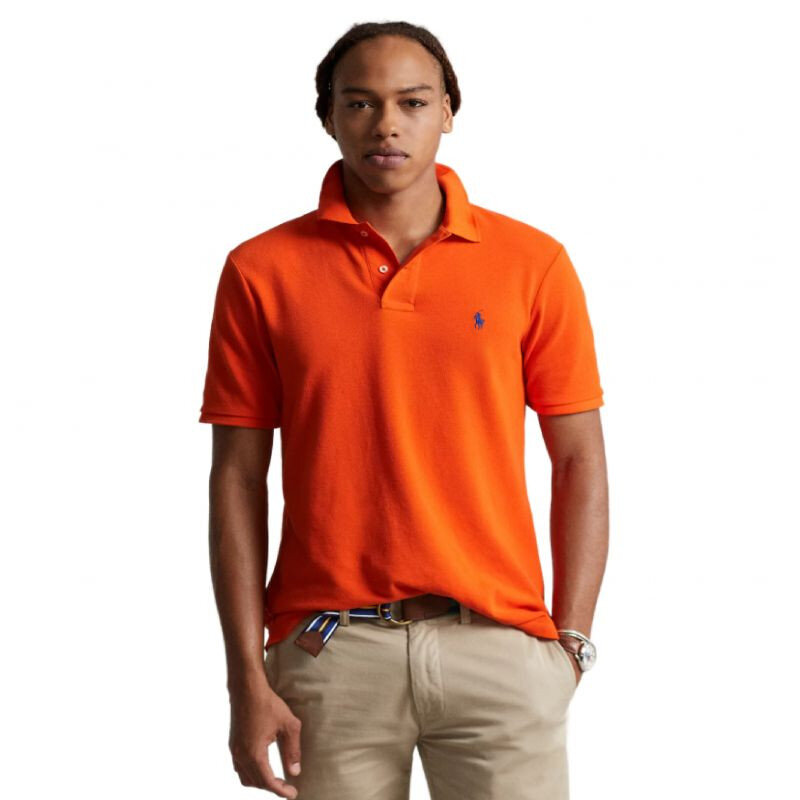 Tmavě oranžové pánské polo tričko Ralph Lauren, S i476_5996264