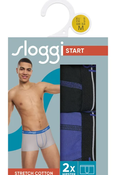 Pánské boxerky Start Hipster - Sloggi - modro UNKNOWN