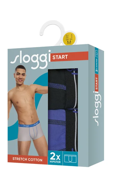 Pánské boxerky Start Hipster - Sloggi - modro UNKNOWN