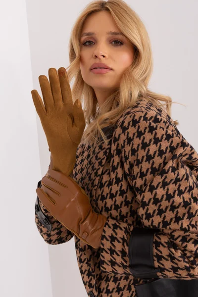 Elegantní dámské hnědé rukavice FPrice