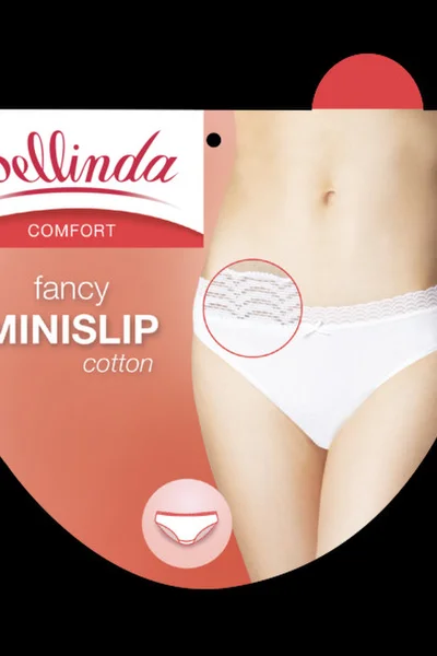 Dámské kalhotky s krajkou FANCY COTTON MINISLIP - BELLINDA -