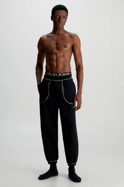 Černé pánské bavlněné tepláky Calvin Klein