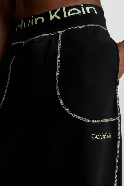 Černé pánské bavlněné tepláky Calvin Klein