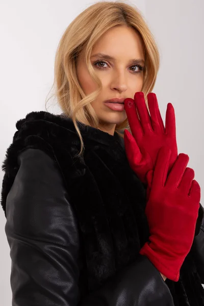 Červené dámské rukavice FPrice