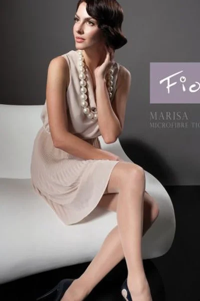 Světle šedé punčocháče Fiore Marisa 5025