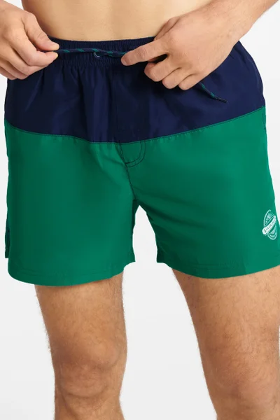 Modro-zelené pánské koupací šortky Henderson