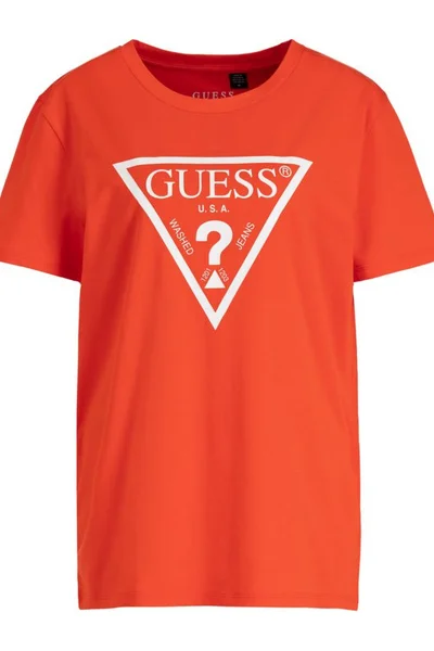 Oranžové pánské tričko Guess U94M09JR00A-C303