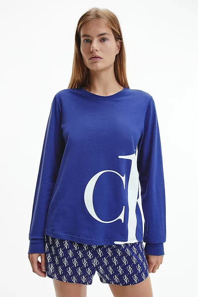 Dámské monogram tričko na spaní - F352 - C8Q - Calvin Klein