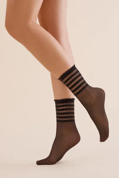 Dámské silonkové ponožky s proužky Gabriella