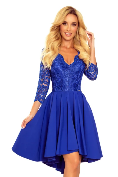 Královsky modré luxusní šaty Numoco 210-12