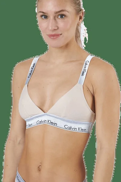 Dámská podprsenka Bralette M34 - VJS - Béžová - Calvin Klein