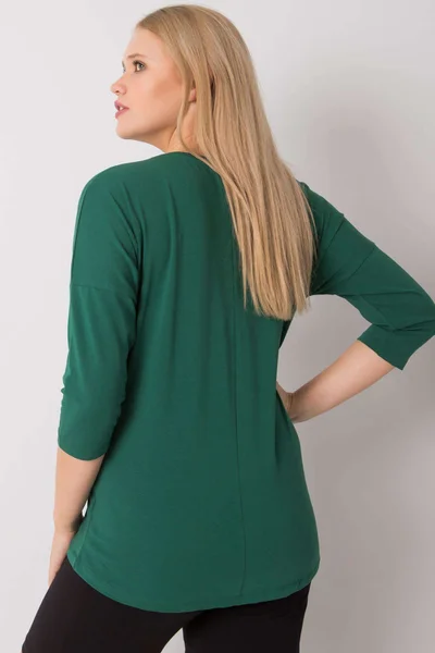 Dámská bavlněná halenka plus size s potiskem FPrice