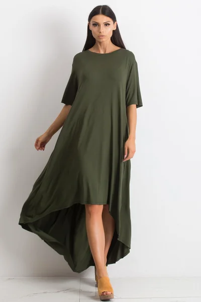 Dámské khaki oversize dámské šaty FPrice