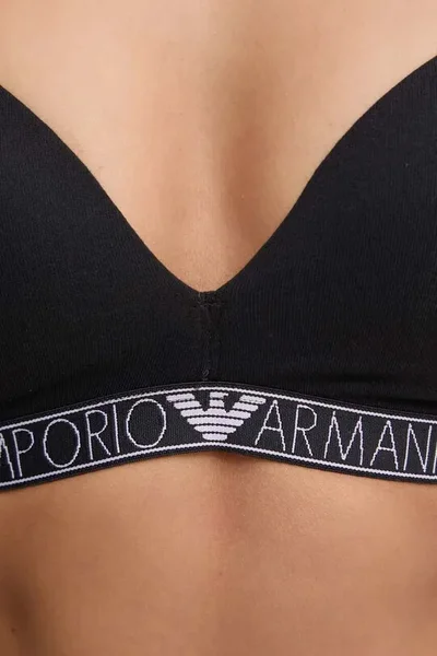 Měkká bavlněná dámská podprsenka bez kostic Emporio Armani