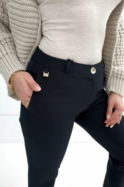 Pohodlné dámské kalhoty klasický střih MiR