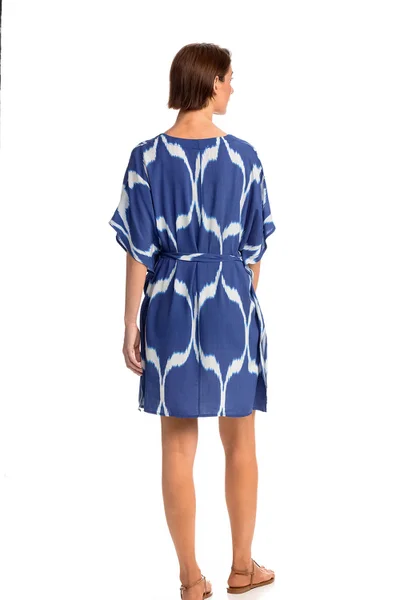 Modro-bílá dámská tunika/mini šaty Vamp