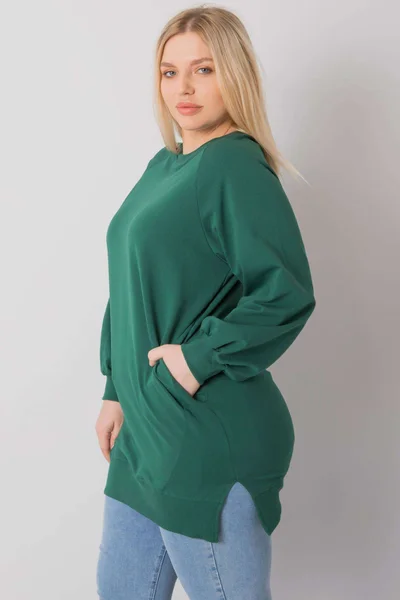 Dámská bavlněná mikina pro ženy plus size FPrice