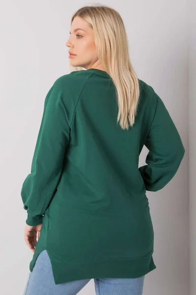 Dámská bavlněná mikina pro ženy plus size FPrice