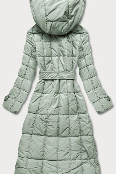 Klasický dámský prošívaný kabát v pistáciové barvě CW31 Ann Gissy (v barvě zielony)