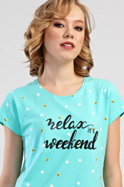 Dámská noční košilka s krátkým rukávem Relax weekend Vienetta