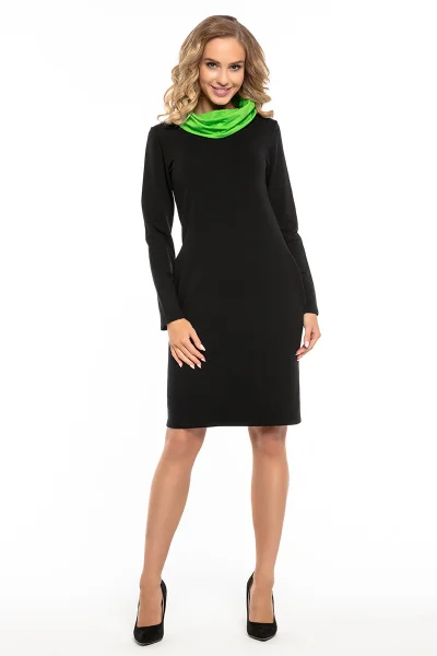 Dámské šaty T248 - Tessita černo-zelená