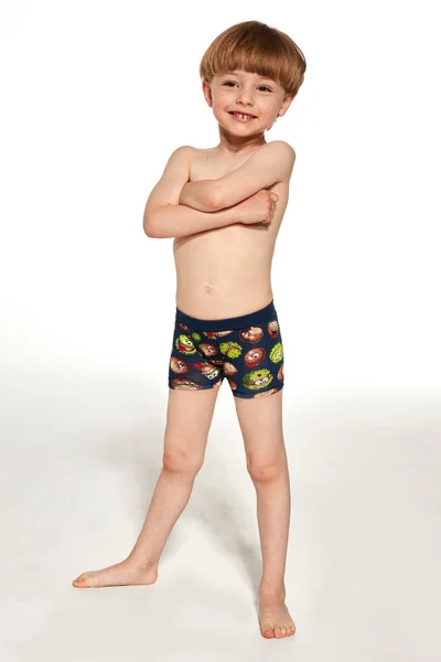 Bavlněné vzorované chlapecké boxerky Cornette