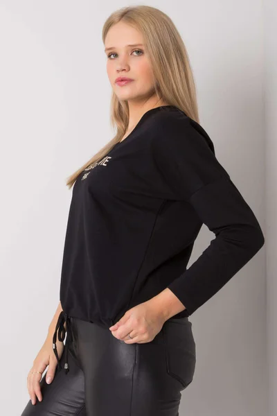 Dámská plus size halenka s nápisem FPrice