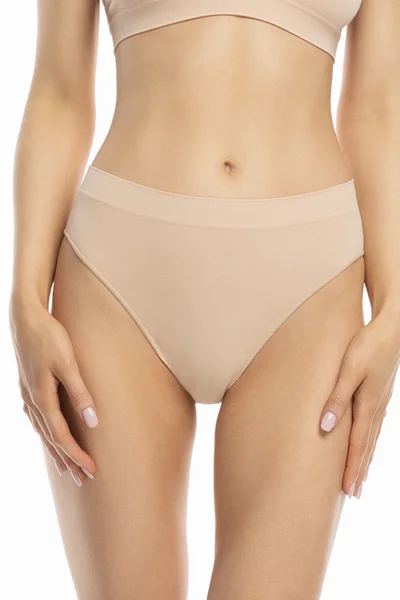 Julimex Bamboo Bikini Béžové Dámské Kalhotky