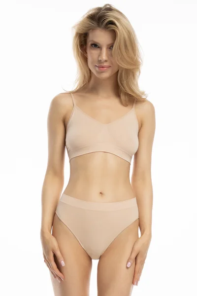 Julimex Bamboo Bikini Béžové Dámské Kalhotky