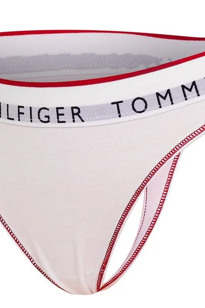 Dámské tanga Tommy Hilfiger - organická bavlna - bílá