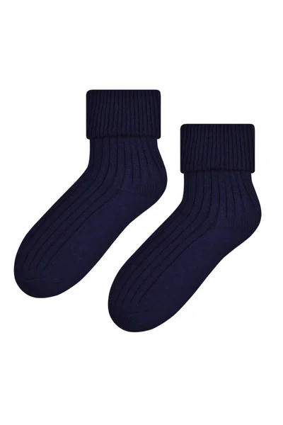 Tmavě modré dámské ponožky Steven 067