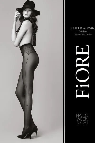 Dámské halloweenské punčocháče Fiore Spider Woman
