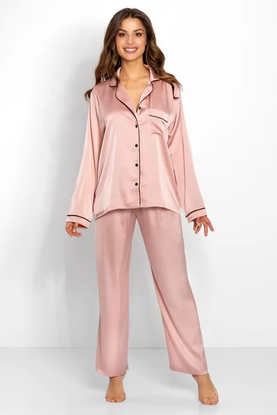 Pyžamo Classic Look Pink - Momenti Per Me