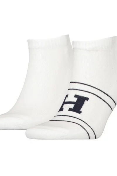 Bílé pánské ponožky s logem Tommy Hilfiger 2 páry