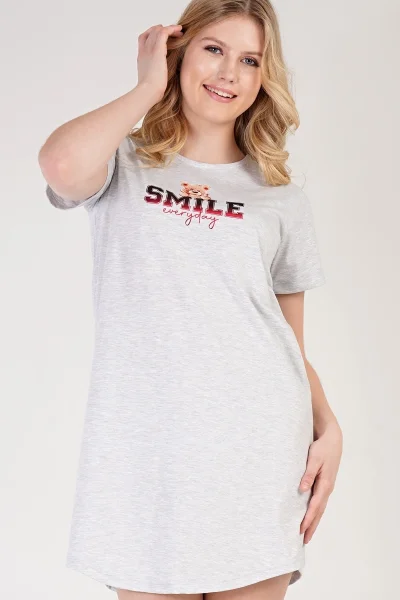 Pohodlná bavlněná dámská košile na spaní Smile Vienetta