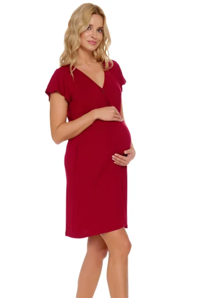 Lehká viskózová noční košile po těhotenské/kojící ženy DOCTOR NAP