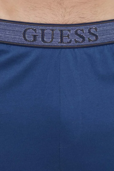 Šedo-modré pánské dlouhé pyžamo Guess