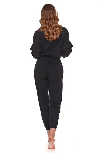 Pohodlné dámské černé pyžamo Doctornap