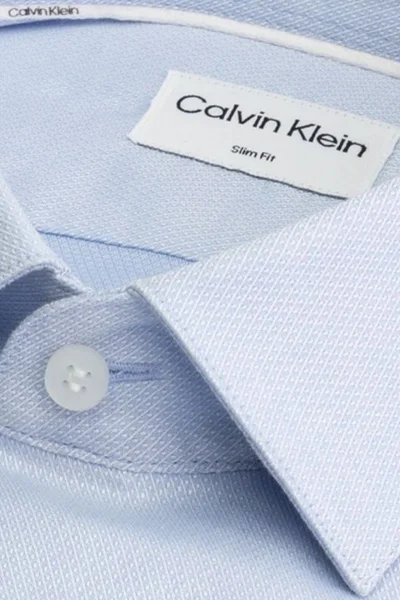 Slim fit elegantní pánská košile Calvin Klein světle modrá