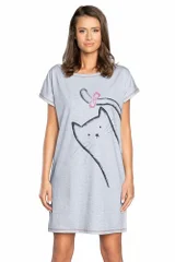 Dámská noční košilka Luna s kočkou Italian Fashion