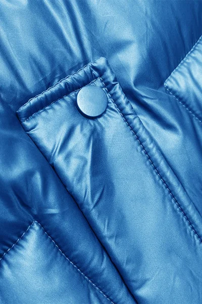 Modrá metalická prošívaná dámská vesta S'WEST