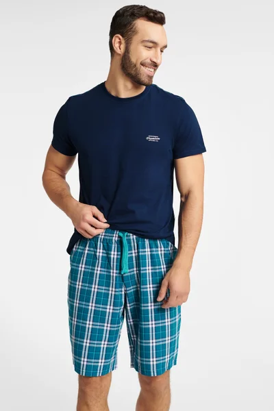 Pánské bavlněné pyžamo se vzorem Henderson
