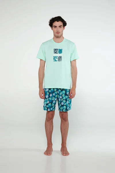 Pohodlné letní pánské pyžamo se šortkami Vamp